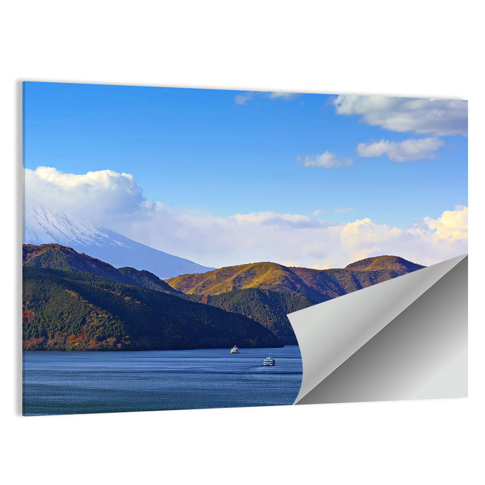 Lake Ashi with Mount Fuji Wall Art