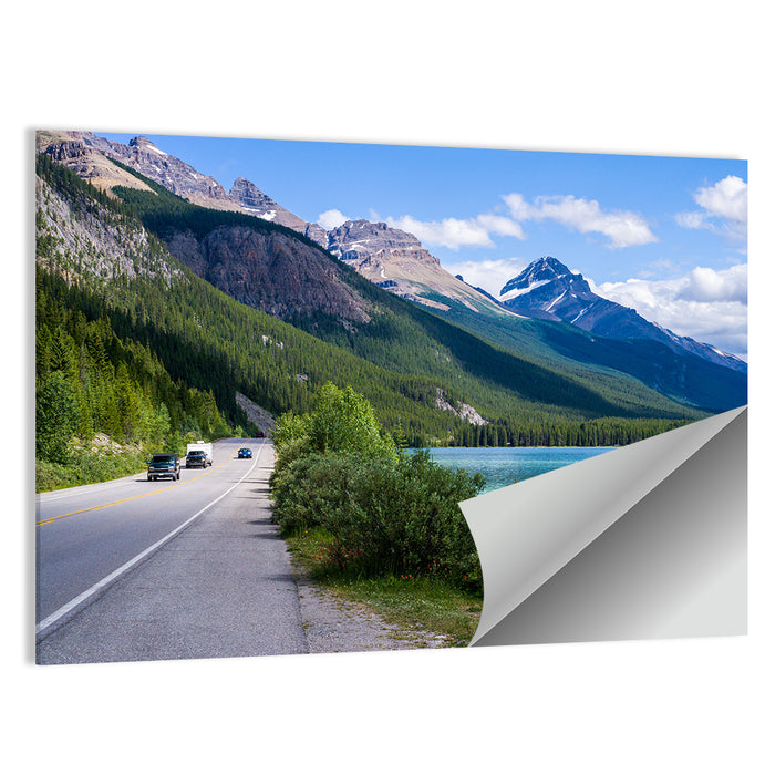 Waterfowl at Banff Lake Wall Art as a poster print