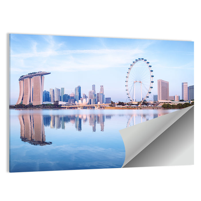 Singapore Marina Bay Skyline Wall Art as a poster print