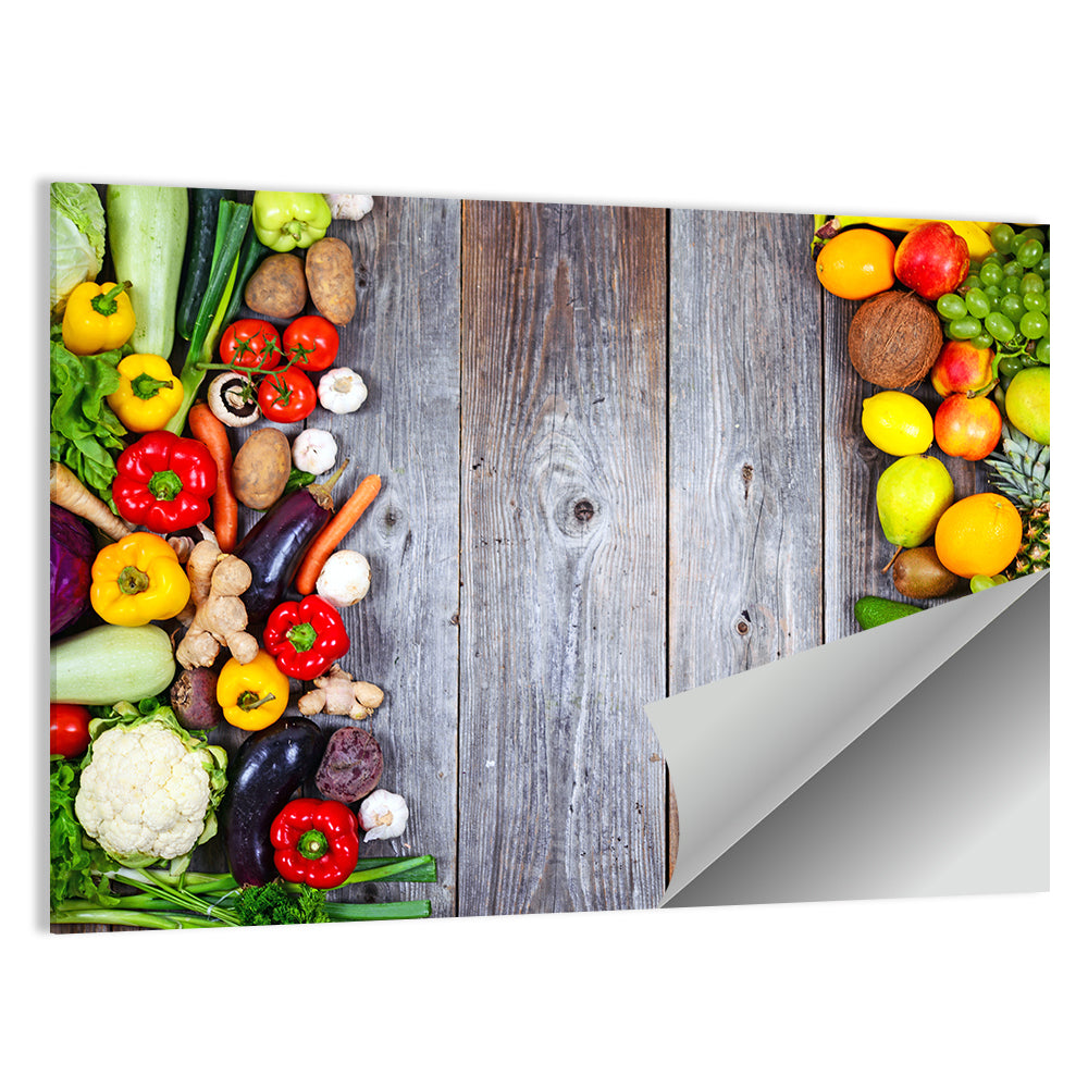 Fresh Vegetables and Fruit Wall Art