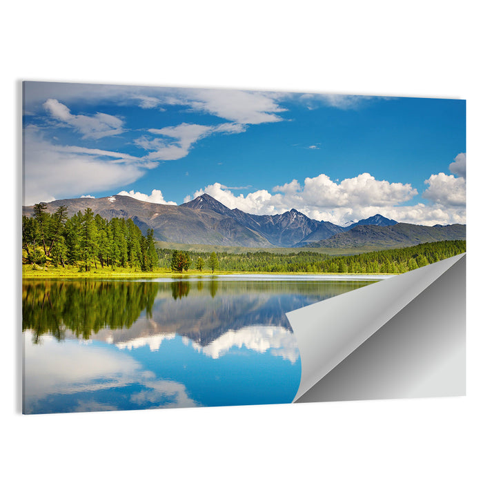 Altai Mountain Lake Reflection Wall Art as a poster print