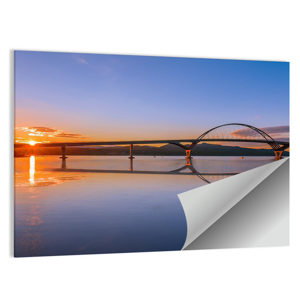 Champlain Bridge at Sunset Wall Art
