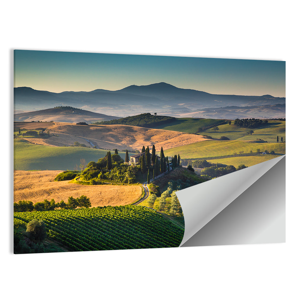 Tuscany Hilltop Villa Wall Art