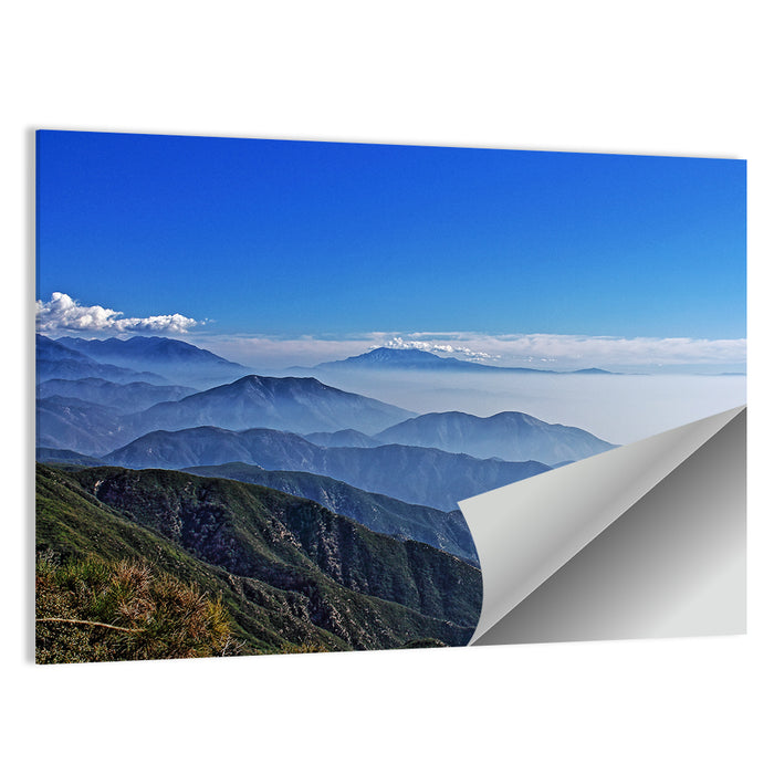 Big Bear Mountain Range Wall Art as a poster print