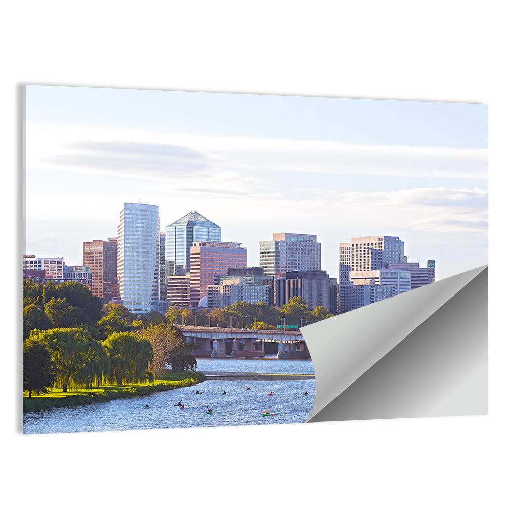 Rosslyn Skyline with Kayaks Wall Art