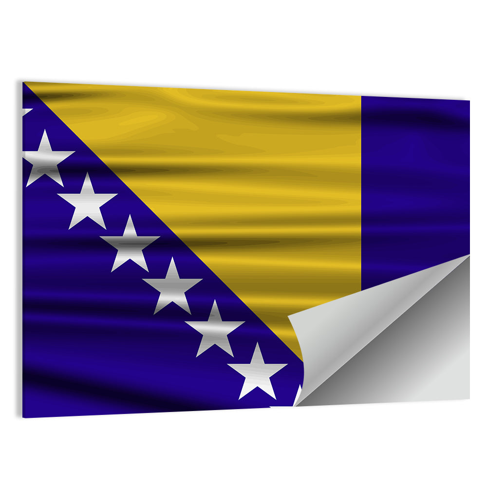 Bosnia and Herzegovina Flag Wall Art