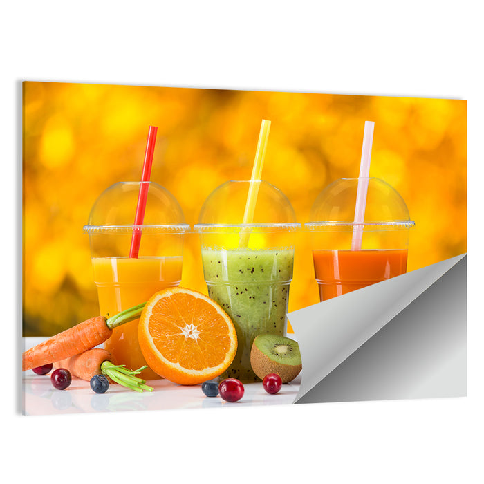Fresh Juice Trio Wall Art as a poster print