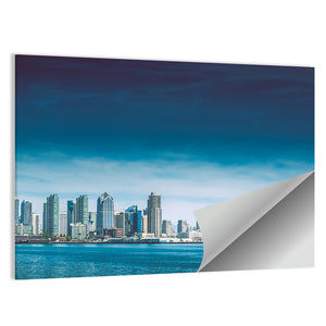 San Diego City Bay Skyline Wall Art