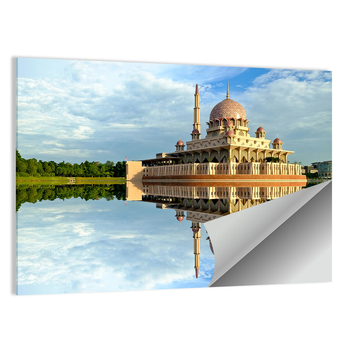Putra Mosque Reflection, Putrajaya Wall Art as a poster print