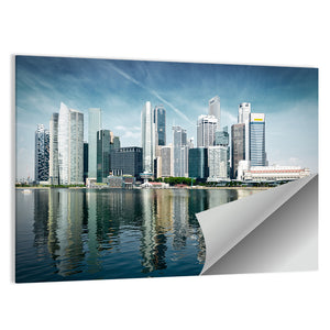 Singapore City Skyline Wall Art