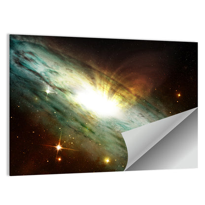 Planetary Nebula Glowing Into Deep Space Wall Art