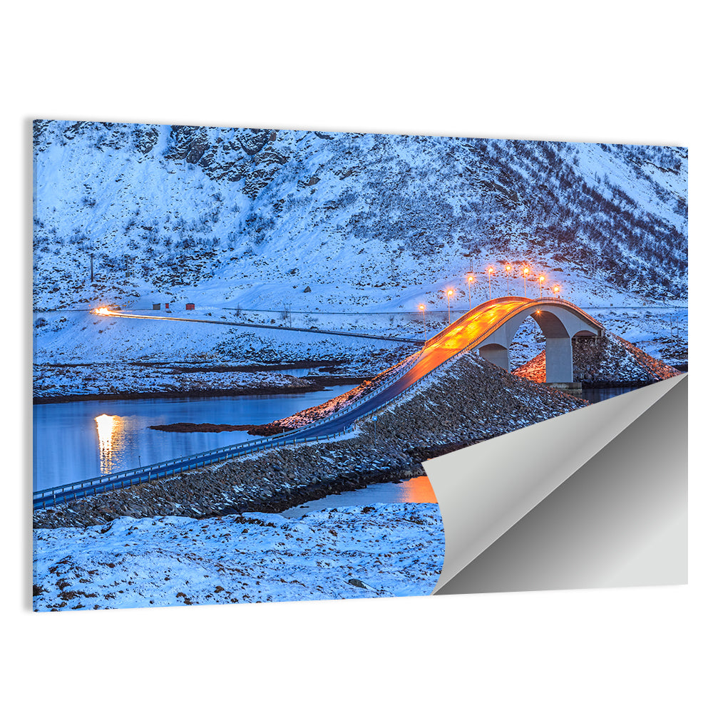 Fredvang Bridges at Twilight Wall Art