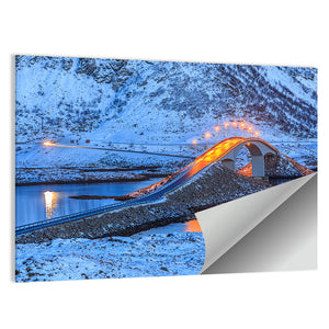 Bridge In Lofoten Islands Wall Art