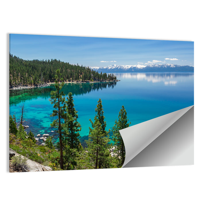 Lake Tahoe Reflection Wall Art as a poster print