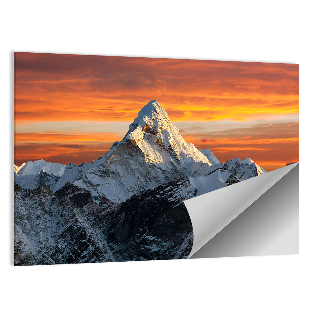 Ama Dablam at Sunset Wall Art
