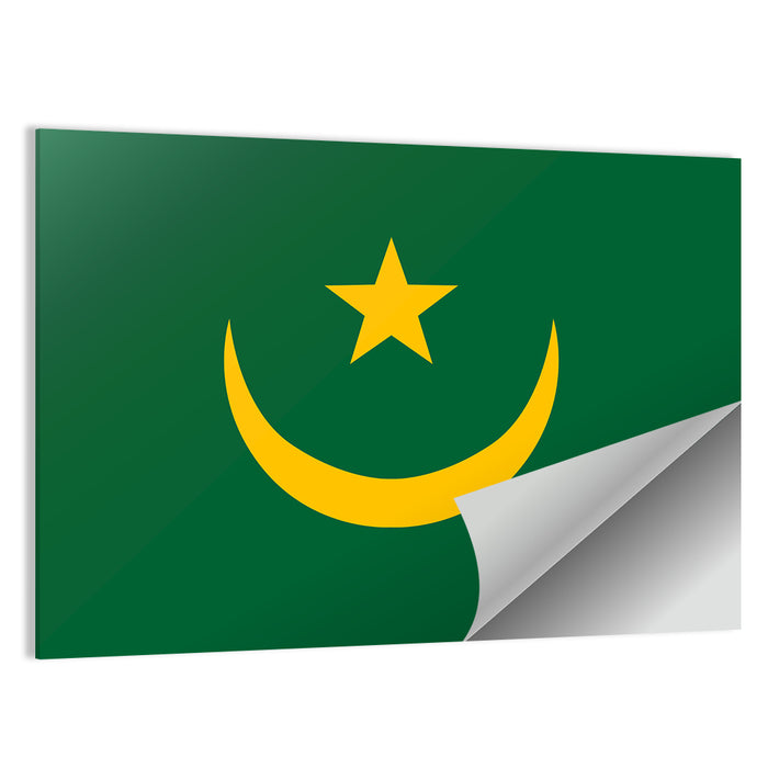 Flag of Mauritania Wall Art as a poster print