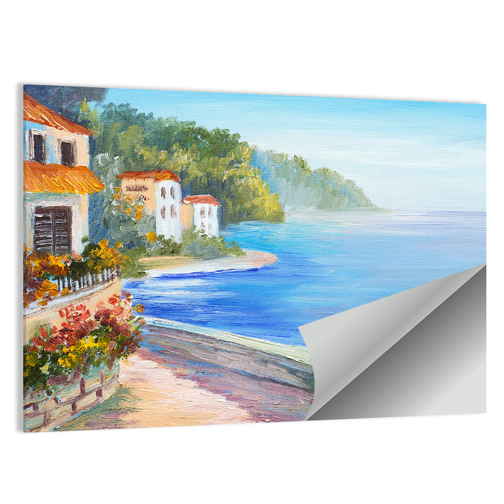 Rest Houses by the Sea Wall Art