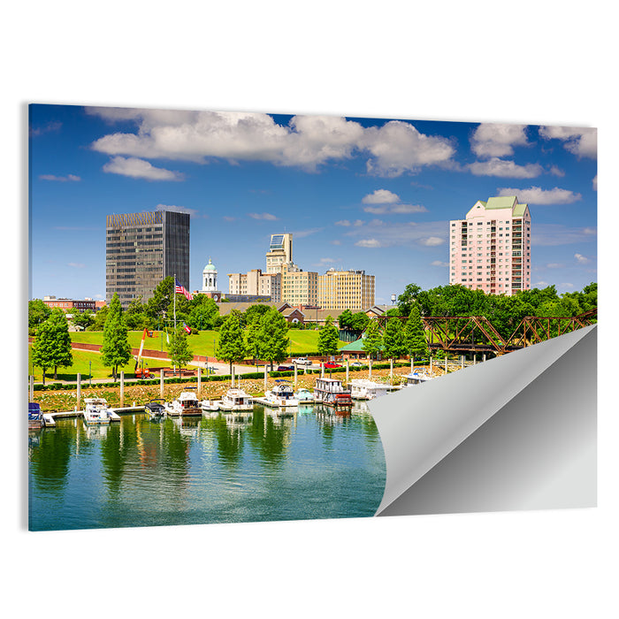Augusta Canal Skyline Wall Art as a poster print