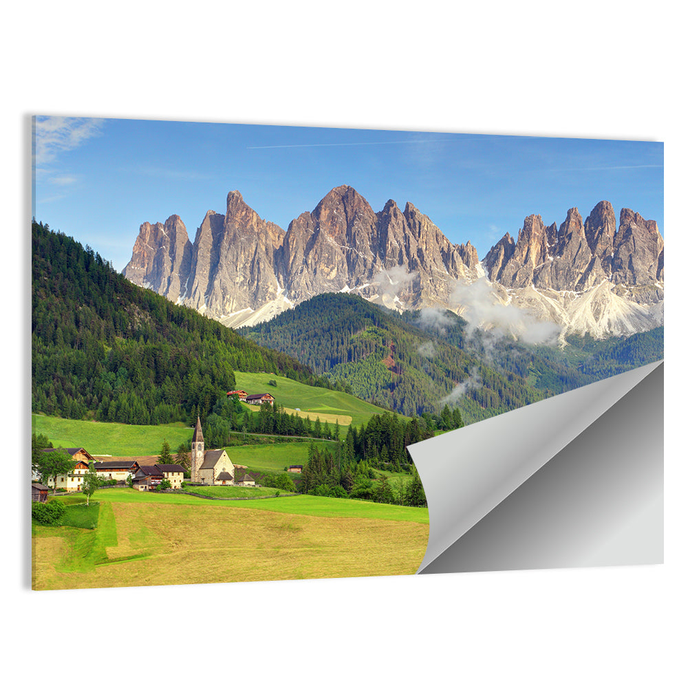 St. Magdalena Church Val Di Funes Wall Art