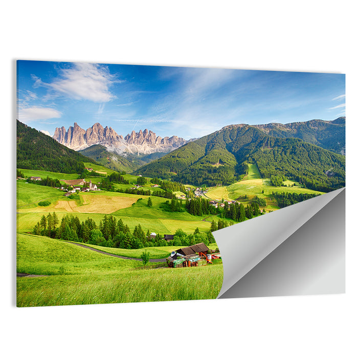 Val Di Funes, Dolomites Wall Art as a poster print
