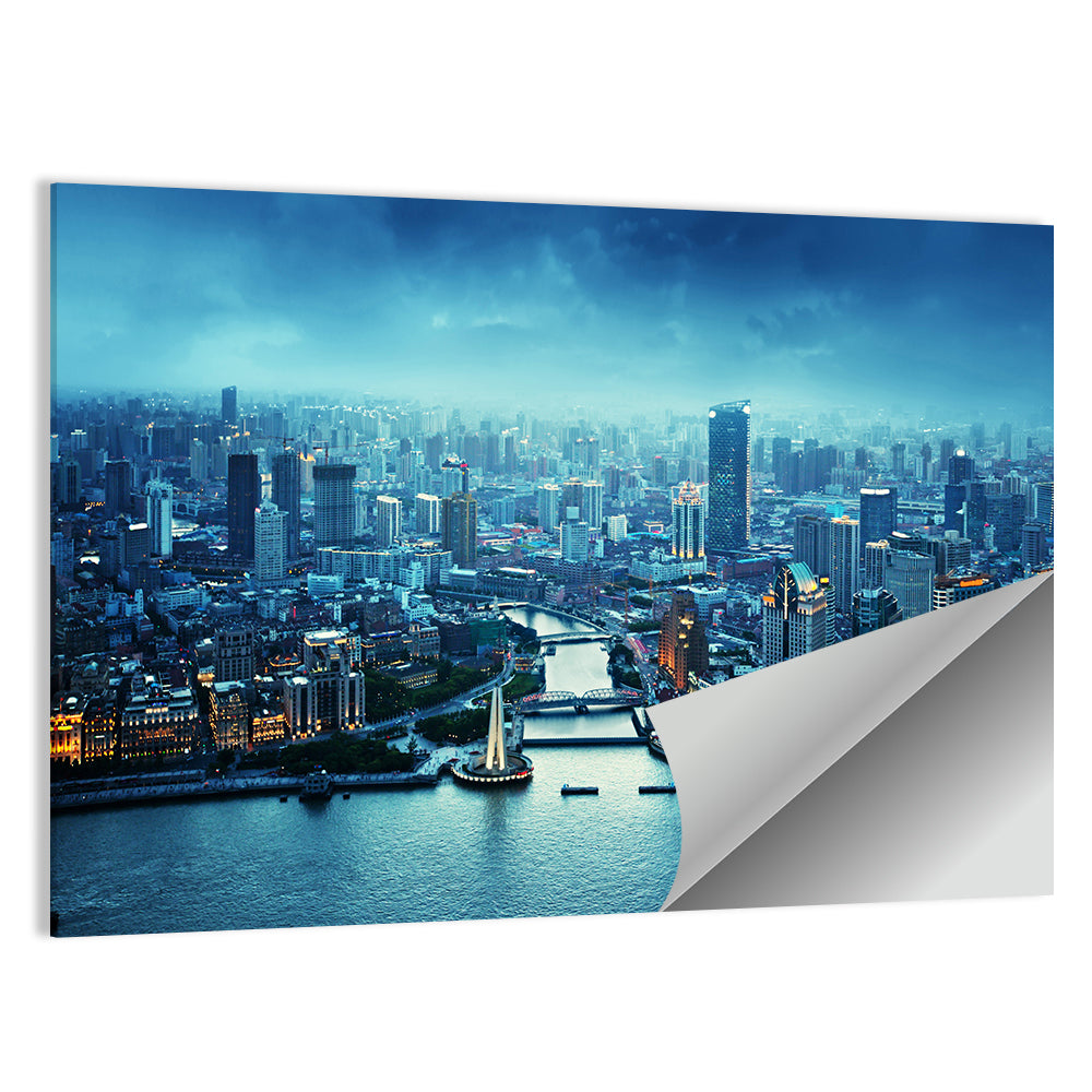 Shanghai at Sunset Wall Art