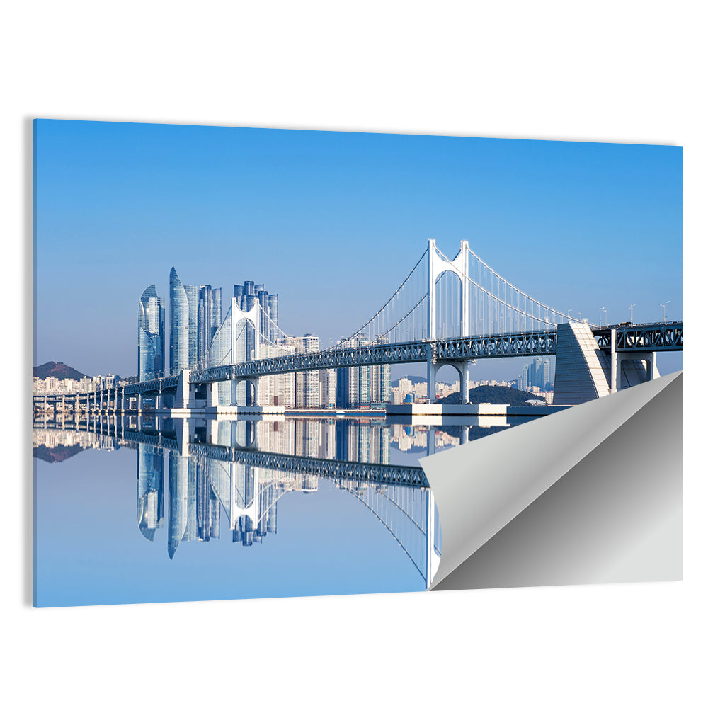 Gwangan Bridge Busan Skyline Wall Art