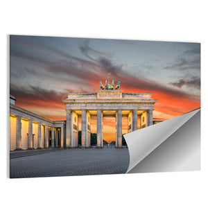 Brandenburg Gate In Berlin Wall Art