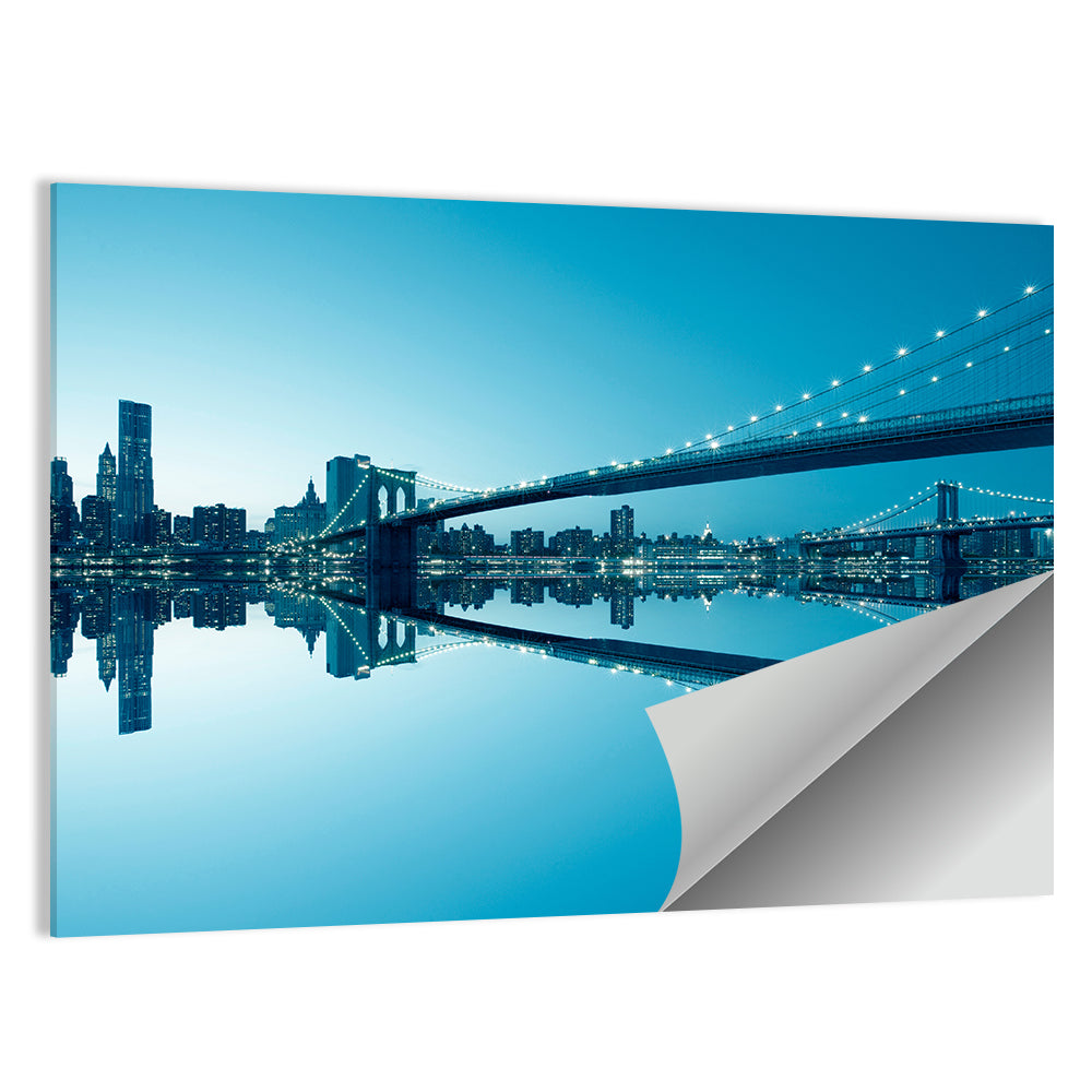 Manhattan Skyline with Brooklyn Bridge Wall Art
