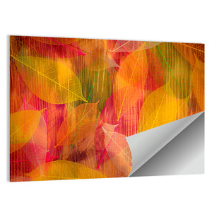 Autumn Leaves Texture Wall Art