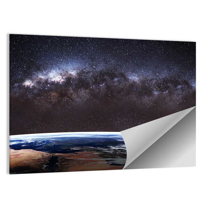 Earth from Space Wall Art as a poster print
