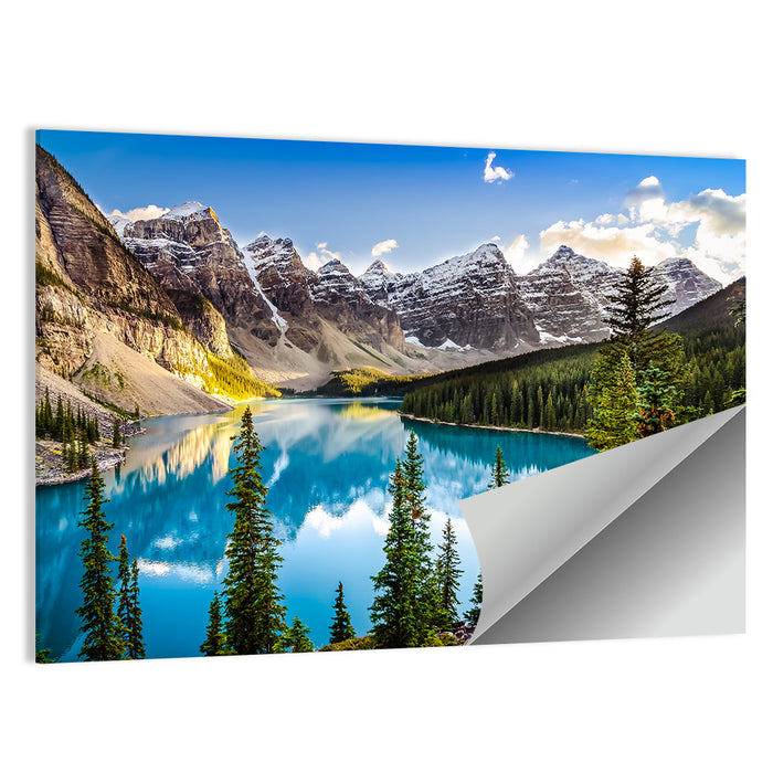 Moraine Lake Reflection Wall Art as a poster print