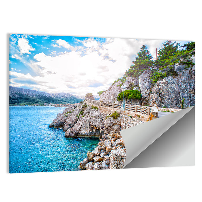 Adriatic Coastal Road Wall Art as a poster print