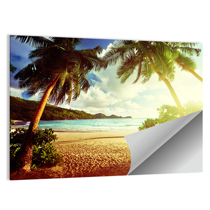 Takamaka Beach Sunset Wall Art as a poster print