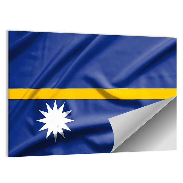 Flag of Nauru Wall Art as a poster print