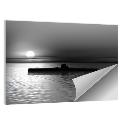 Submarine On Sea Wall Art