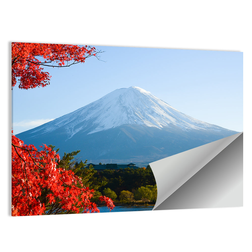 Mount Fuji Framed by Autumn Maples Wall Art