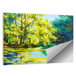 Lake In The Forest Wall Art