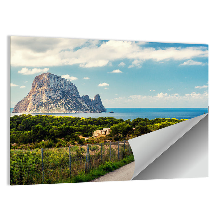 Road to Cala D'hort, Es Vedrà Wall Art as a poster print