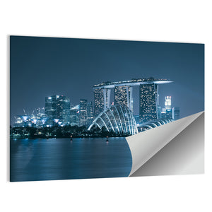 Singapore Skyscaper In Marina Bay Wall Art