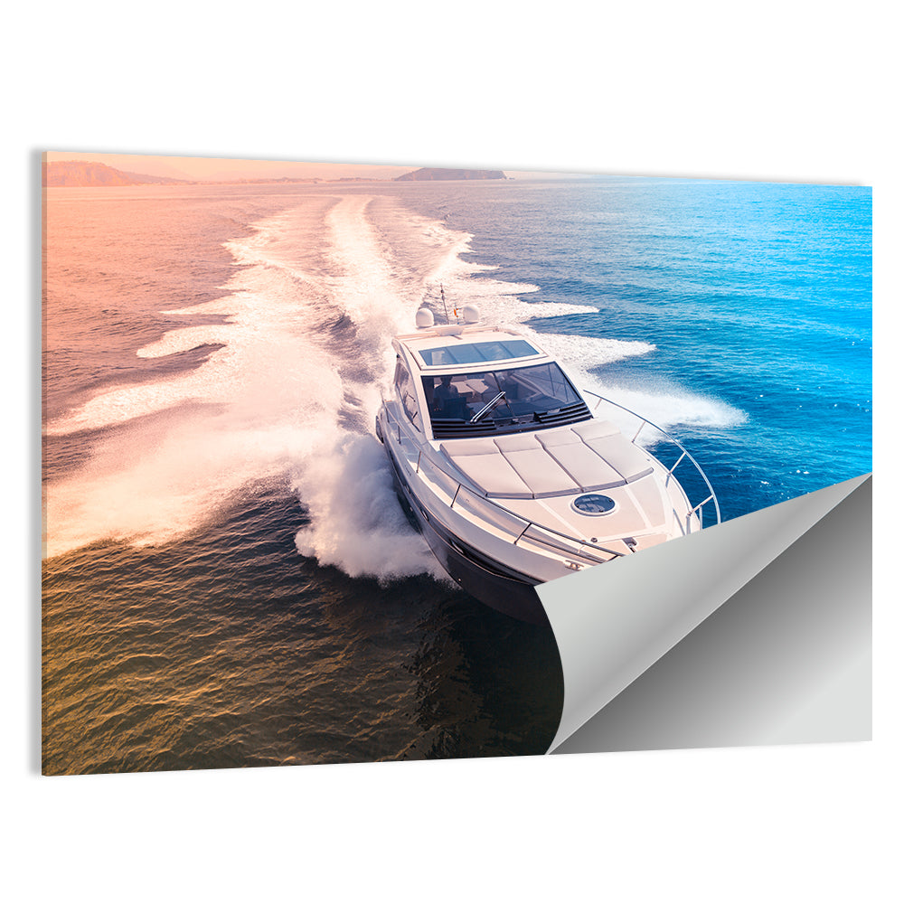 Luxury Motorboat in Motion Wall Art