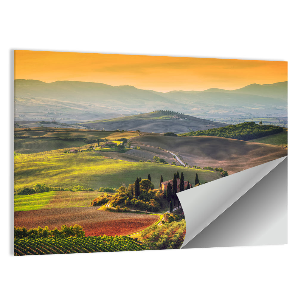 Val D'orcia Sunset Hills Wall Art