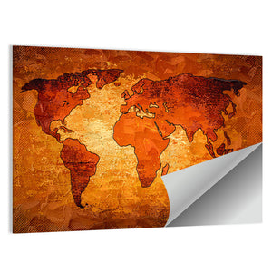 Artistic World Map Wall Art