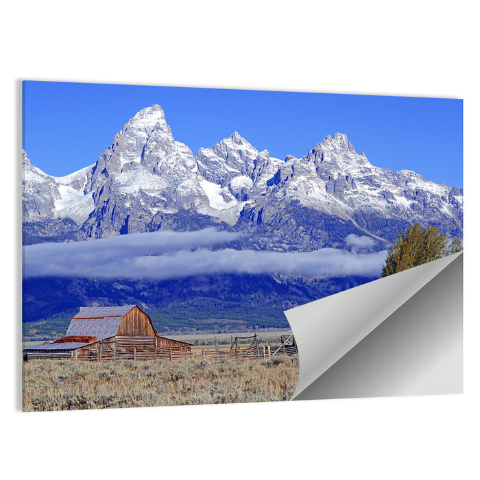 T.a. Moulton Barn, Grand Teton Wall Art as a poster print