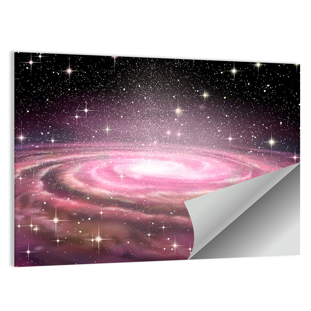 Spiral Galaxy in Deep Space Wall Art
