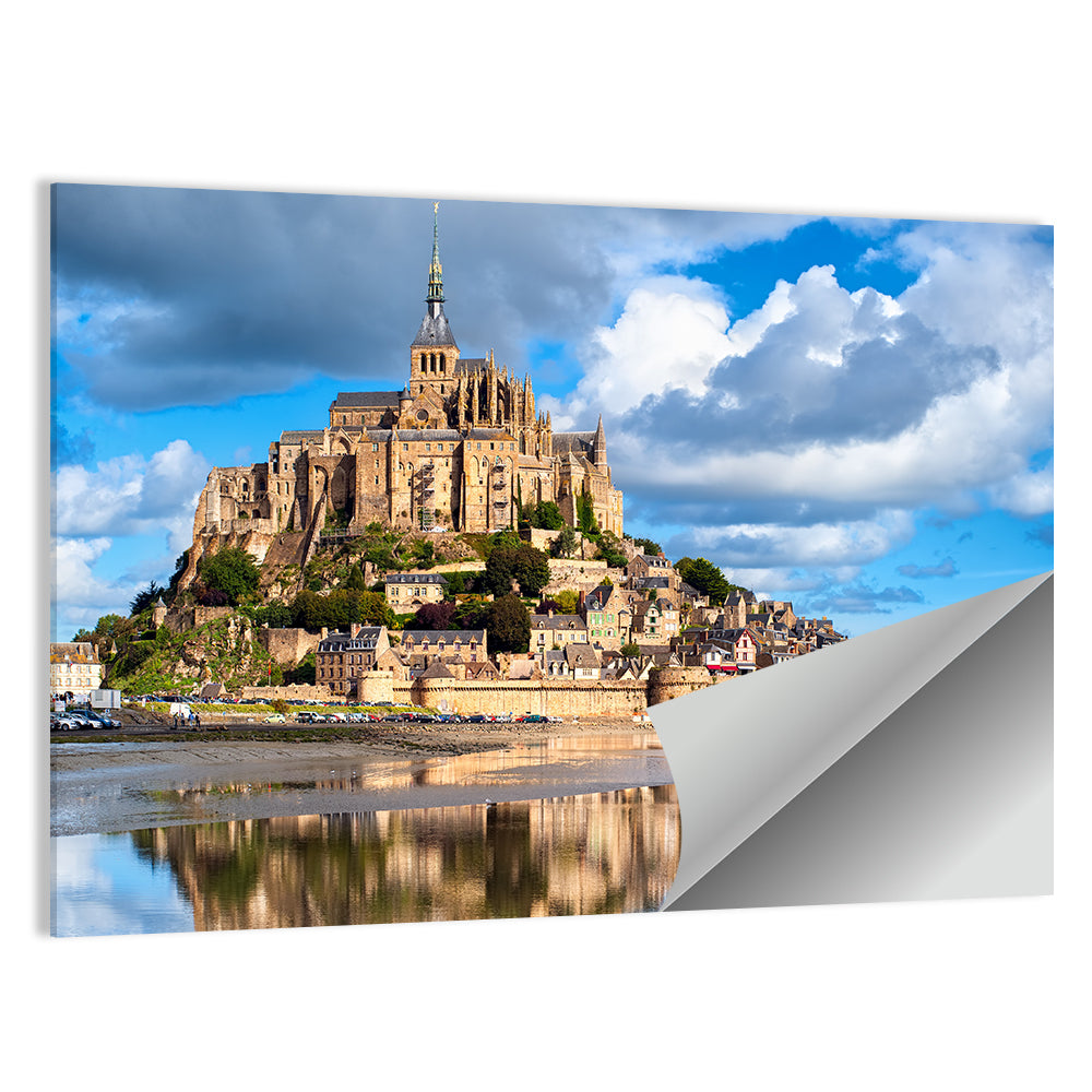 Mont Saint-michel Reflection Wall Art