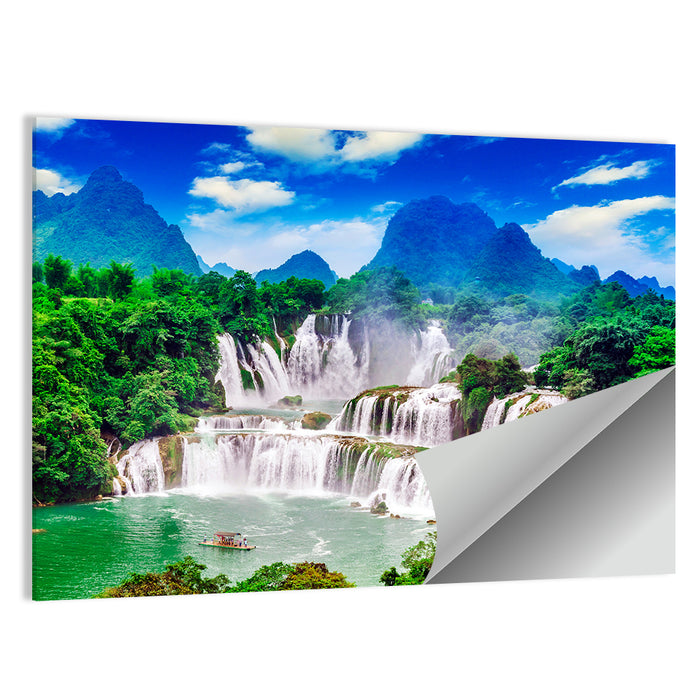 Ban Gioc Detian Falls Wall Art as a poster print