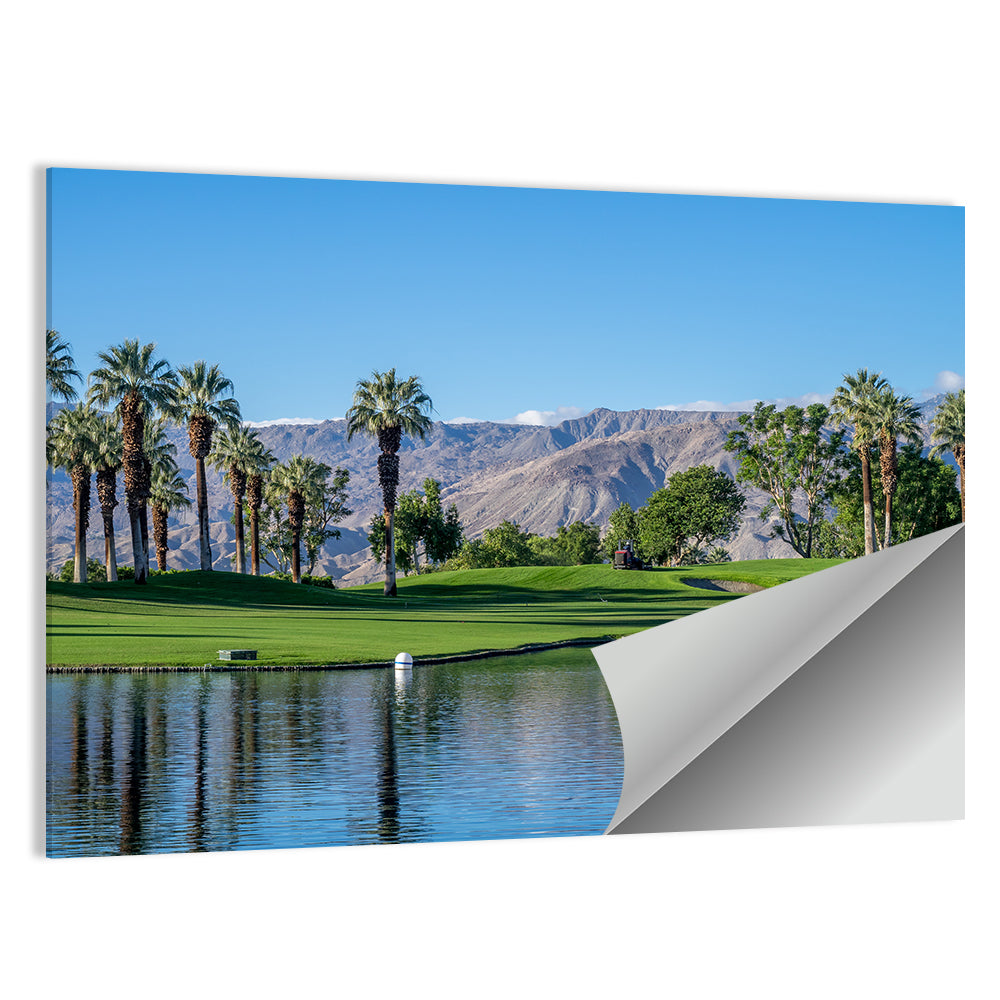Palm Desert Golf Course with Lake Wall Art