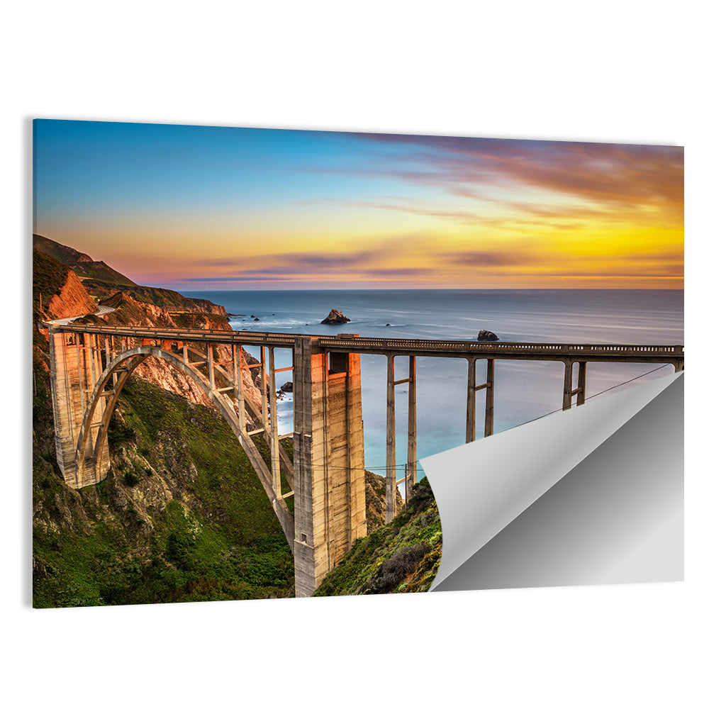 Bixby Creek Bridge at Sunset Wall Art