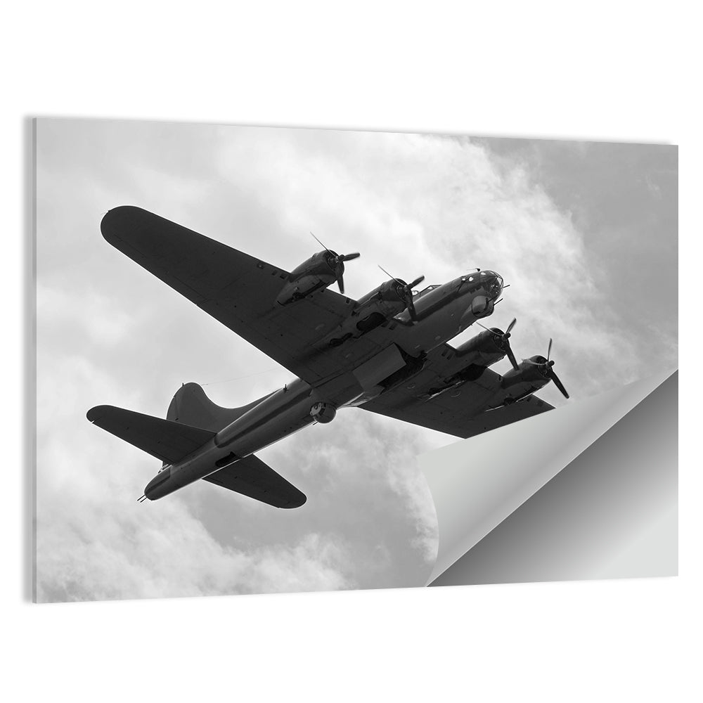 B-17 Heavy Bomber in Flight Wall Art