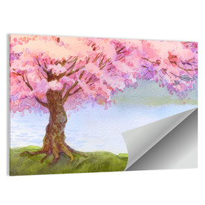 Flowering Pink Tree Wall Art